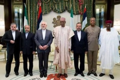 President Muhammadu Buhari receiving a special Iranian mission at State House on July 25, 2016.