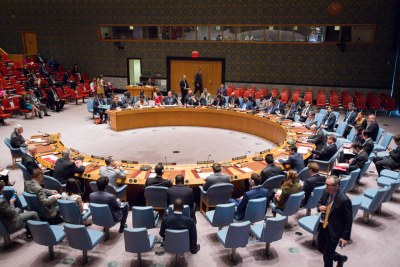Réunion du Conseil de sécurité de l’ONU sur la situation en République centrafricaine, le 8 juillet 2016.
