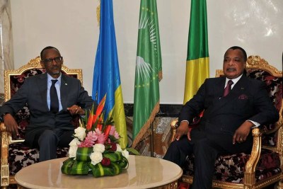 Paul Kagame et Denis Sassou N'Guesso