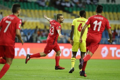 Tunisia celebrates a goal (file photo).