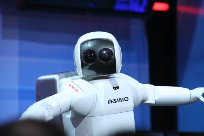 A typical robot example from ASIMO.