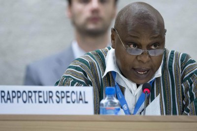 Le Rapporteur spécial des Nations Unies sur le droit de réunion et d’association pacifiques, Maina Kiai.