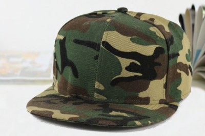 Camouflage cap.