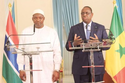 Adama Barrow et Macky Sall
