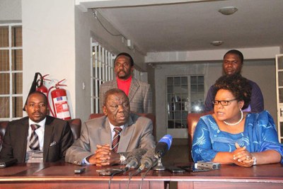 MDC-T's Nelson Chamisa, Morgan Tsvangirai and NPP's Joice Mujuru.