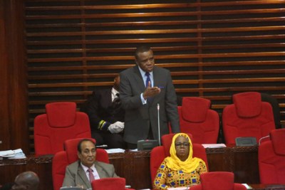 The Member of Parliament for Sengerema, William Ngeleja in parliament.