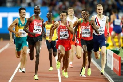 Elijah Manangoi and Asbel Kiprop in the men’s 1500m.