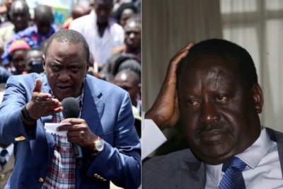 President-elect Uhuru Kenyatta and opposition leader Raila Odinga.