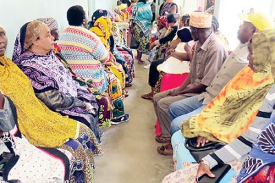 Patients at the Kisiwani Mandagerenge Dispensary in Rukwa Region.
