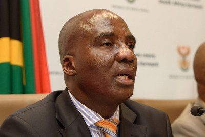 South African Minister of Transport Joe Maswanganyi (file photo).