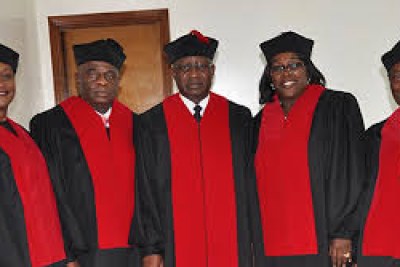 Justices of Liberia's supreme court