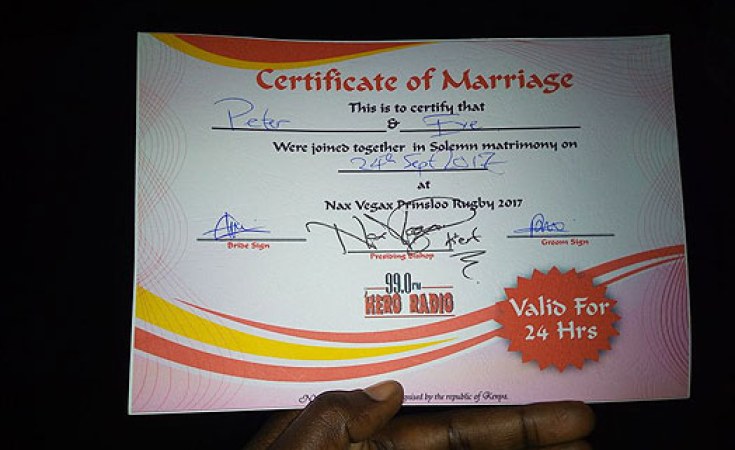 Kenya Fans Celebrate 24 Hour Marriages At Nax Vegas Rugby