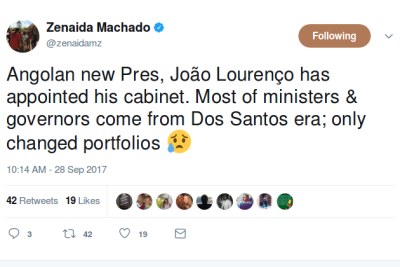 Zenaida Machado tweets.