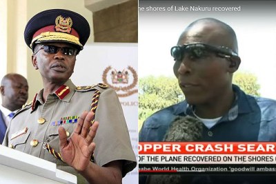 From left to right: Inspector General of Police Joseph Boinnet and the mysterious eyewitness.