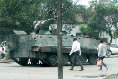 The army, maintaining a presence in Harare, are calling for peace and calm.