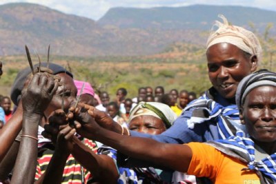 FGM cutters down their tools and renounce the harmful practice in West Pokot County.