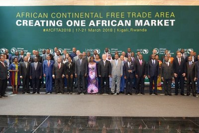 Sommet extraordinaire des chefs d'état membres sur la Zone de libre-échange continentale africaine à Kigali