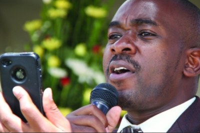 MDC-T's Nelson Chamisa (file photo).