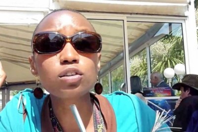 La réalisatrice kényane, Wanuri Kahiu à Cannes avec son film «Rafiki».