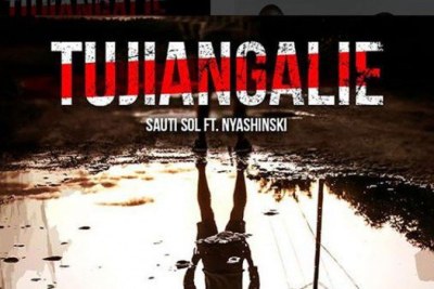 Screen shot of Sauti Sol's latest song “Tujiangalie”.