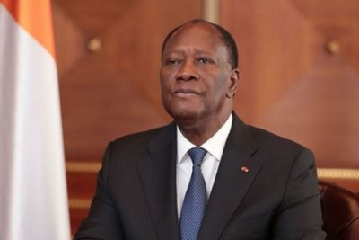 Alassane Ouattara, président de la République de Côte d'Ivoire.