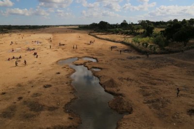 Severe drought in southern Madagascar has dried river beds and farmland.