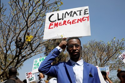 Climate emergency protest in Kenya.
