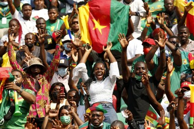 Spectators at the TotalEnergies Africa Cup of Nations in Cameroon.