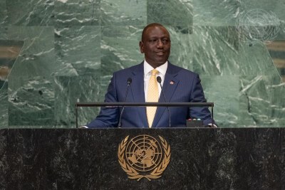William Samoei Ruto, President and Commander-in-Chief of the Defence Forces of the Republic of Kenya, addresses the general debate of the General Assembly’s seventy-seventh session.