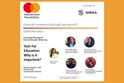 The Mastercard Foundation, in partnership with  Shega  Media & Technology, is introducing EdTech Mondays: a monthly radio show to be broadcasted on Ethio FM 107.8. EdTech Mondays will serve as a platform to facilitate critical conversations on using technology for teaching and learning in Ethiopia.