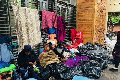Dozens of people have been sleeping outside the Constitutional Court in Johannesburg demanding reparations for crimes committed against them during apartheid.