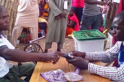 Voting underway in Nigeria (file photo).