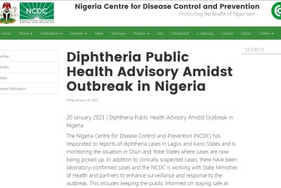 Nigeria confirms outbreak of new infection.