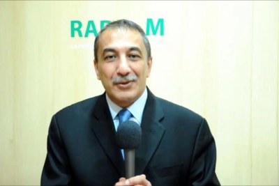 Ihsane El Kadi sur Radio M, en 2016.