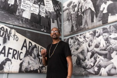 Curator Thami Sijila runs the Langa Dompas Museum in Cape Town (file photo).