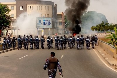Angola's opposition party has decried authorities' heavy-handed response to protests, saying 11 people have so far been killed.
