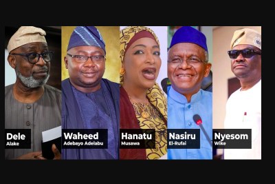 Some of President Tinubu's nominees for ministerial positions (file photo).