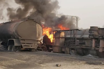 Niger State Tanker explosion scene