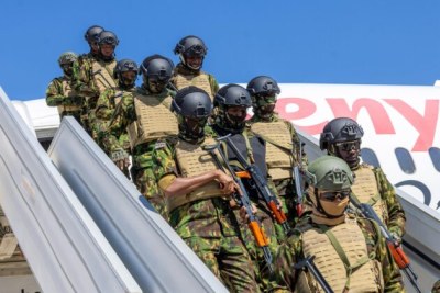 The third contingent of 200 police officers arrive in Haiti.